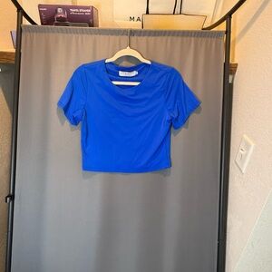 Vibrant Blue Crop Top for Women